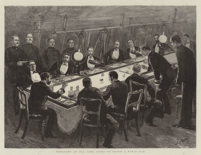 Monotony at Sea, Ring Spoof on Board a Man-o